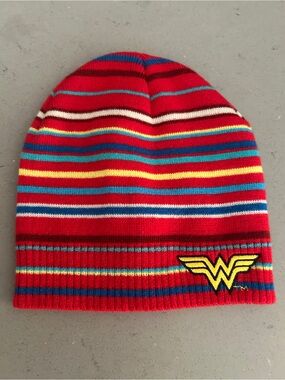 DC Comics Wonder Woman Striped Beanie